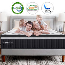 Load image into Gallery viewer, King Mattress, Famistar 14 Inch Memory Foam Mattress King Size, Innerspring Hybrid King Bed Mattress in a Box Medium Firm with Motion Isolation & Strong Support & Pressure Relief, CertiPUR-US