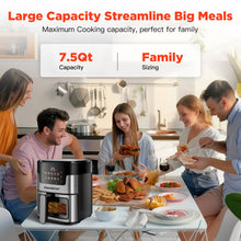Load image into Gallery viewer, Air Fryer, 7.5QT Air Fryer Oven Oilless Cooker, 10-in-1 Hot Air Fryers with Digital LED Touch Screen, 10 Preset Cookings, Dishwasher-Safe Basket, Including Air Fryer Paper Liners 100PCS