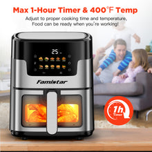Load image into Gallery viewer, Air Fryer, 7.5QT Air Fryer Oven Oilless Cooker, 10-in-1 Hot Air Fryers with Digital LED Touch Screen, 10 Preset Cookings, Dishwasher-Safe Basket, Including Air Fryer Paper Liners 100PCS