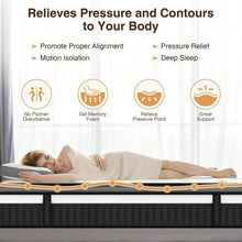 Load image into Gallery viewer, King Mattress in a Box, 13in Memory Foam Mattress, Motion Isolation, Zoned Pressure Relief, Cooling & Breathable, Gel Infused, Medium Firm Feel, CertiPUR-US Certified