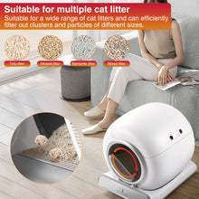 Load image into Gallery viewer, Famistar Self Cleaning Cat Litter Box, Automatic Litter Box Smart Scooping and Odor Removal, APP Remote Control, Support 2.4G WiFi for Multiple Cats, 2 Rolls of Garbage Bags Free Gift
