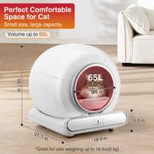 Load image into Gallery viewer, Famistar Self Cleaning Cat Litter Box, Automatic Litter Box Smart Scooping and Odor Removal, APP Remote Control, Support 2.4G WiFi for Multiple Cats, 2 Rolls of Garbage Bags Free Gift