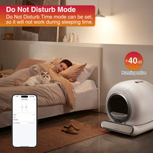 Load image into Gallery viewer, Famistar Self Cleaning Cat Litter Box, Automatic Litter Box Smart Scooping and Odor Removal, APP Remote Control, Support 2.4G WiFi for Multiple Cats, 2 Rolls of Garbage Bags Free Gift