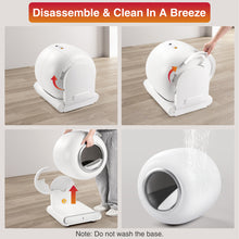 Load image into Gallery viewer, Famistar Self Cleaning Cat Litter Box, Automatic Litter Box Smart Scooping and Odor Removal, APP Remote Control, Support 2.4G WiFi for Multiple Cats, 2 Rolls of Garbage Bags Free Gift