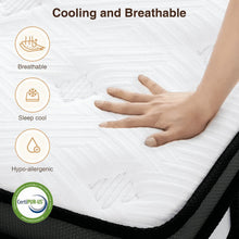 Load image into Gallery viewer, King Mattress in a Box, 13in Memory Foam Mattress, Motion Isolation, Zoned Pressure Relief, Cooling & Breathable, Gel Infused, Medium Firm Feel, CertiPUR-US Certified