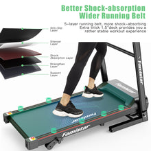Load image into Gallery viewer, Famistar JK1607 Folding Electric Treadmill for Home Jogging Running with 2.5HP 3 Manual Incline | MP3 Player | Safety Key | LCD Display | Cup Holder - Portable Space Saving - Free Gift 2 Knee Straps