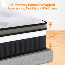 Load image into Gallery viewer, King Mattress, Famistar 14 Inch Memory Foam Mattress King Size, Innerspring Hybrid King Bed Mattress in a Box Medium Firm with Motion Isolation & Strong Support & Pressure Relief, CertiPUR-US