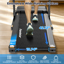 Load image into Gallery viewer, Famistar 2.5HP Folding Treadmill w/ Incline, 300lbs Capacity, Treadmill for Home, 64+3+3+1 Programs, APP&HiFi Stereo Speakers, 7.5MPH, Shock-Absorbing System, Portable Walking Running Machine