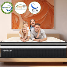Load image into Gallery viewer, King Mattress in a Box, 13in Memory Foam Mattress, Motion Isolation, Zoned Pressure Relief, Cooling & Breathable, Gel Infused, Medium Firm Feel, CertiPUR-US Certified