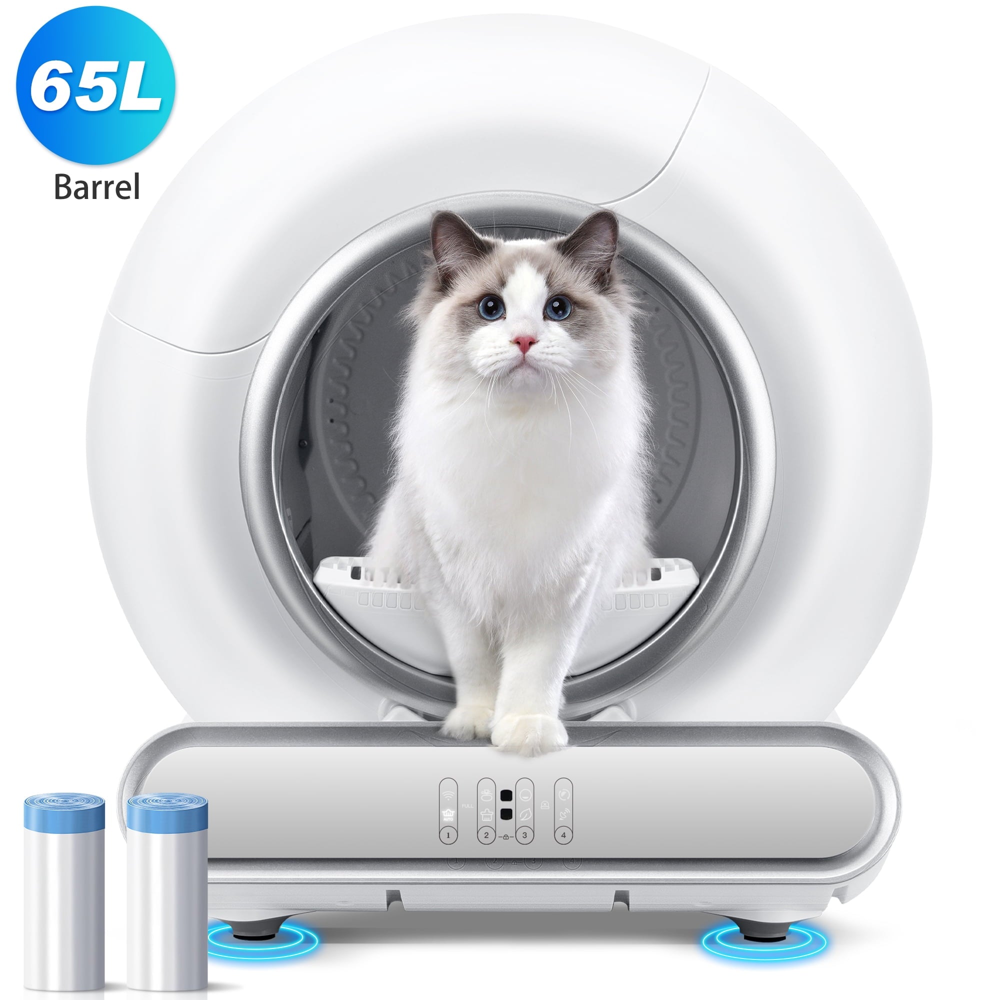 Famistar Automatic Cat Litter Box, Self Cleaning and Odor Removal